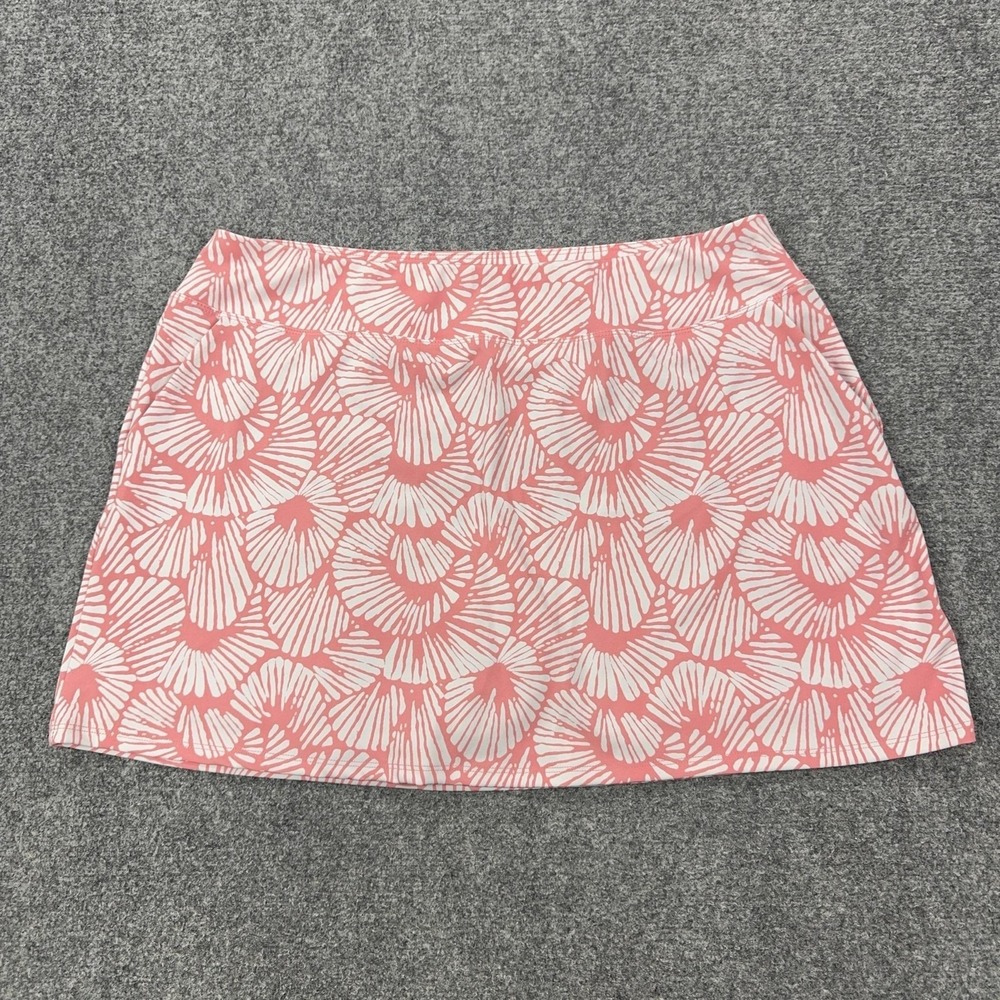 Tommy‎ Bahama Skort Womens XL Pink Golf Stretch Lined Pockets Pull On Athletic
